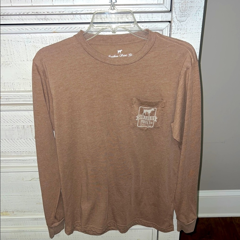 Men's Brown Long Sleeve Shirt by Southern Point
